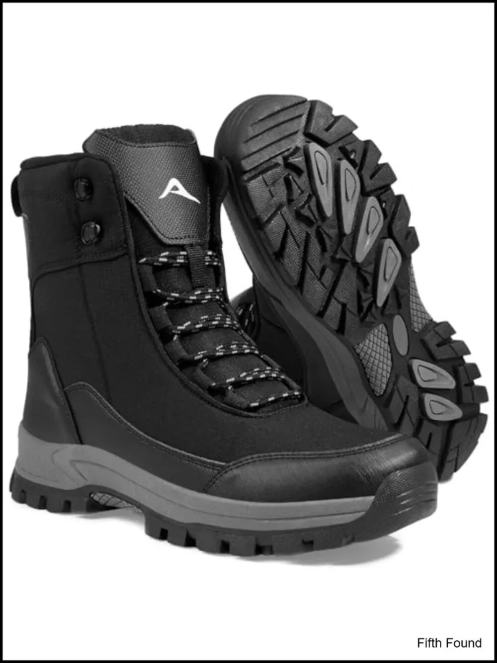 Waterproof Hiking Boots Lightweight Mid Ankle Work Boots Non-Slip Outdoor Shoes